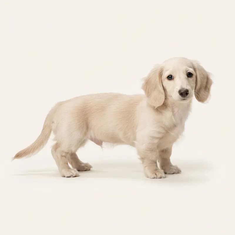 腊肠犬（长毛） Welpe in 奶油色