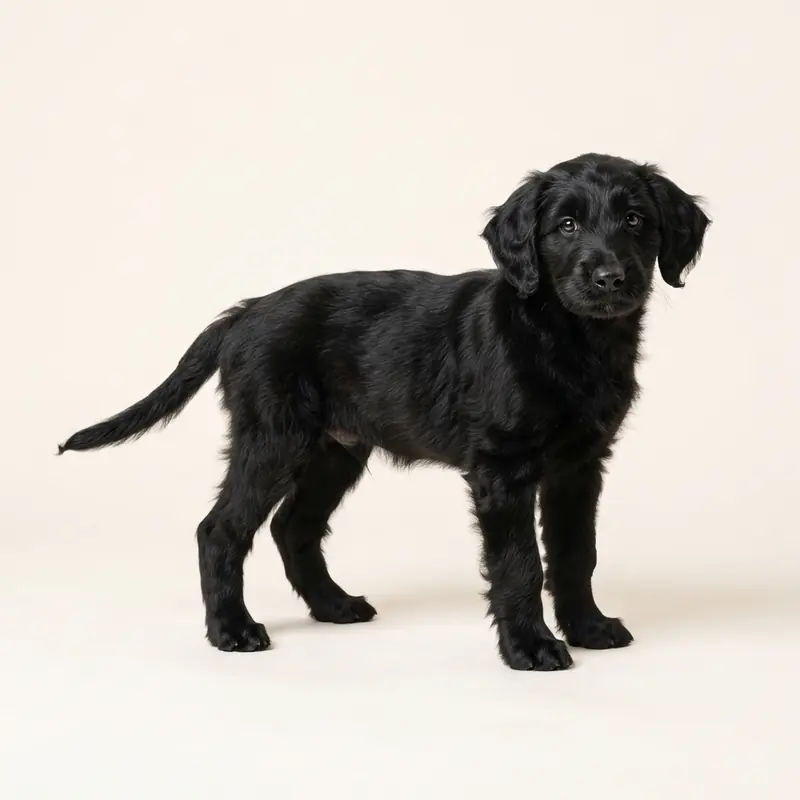 Bordoodle puppy in 黑色