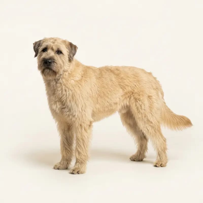 浅黄褐色的成年阿登牧羊犬