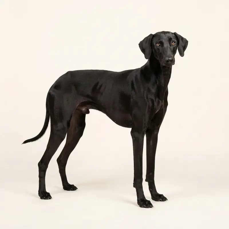 黑色的成年阿札瓦克犬