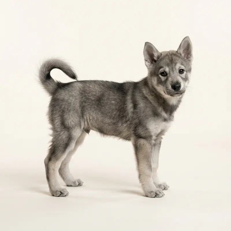 Jindo Welpe in Wolfsgrau