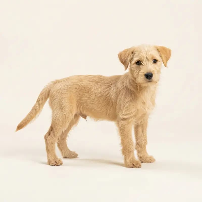 Podenco portugués pequeño de pelo duro Welpe in Amarillo