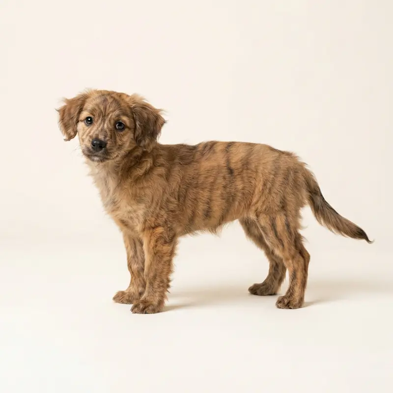 Pomapoo puppy in 虎斑色