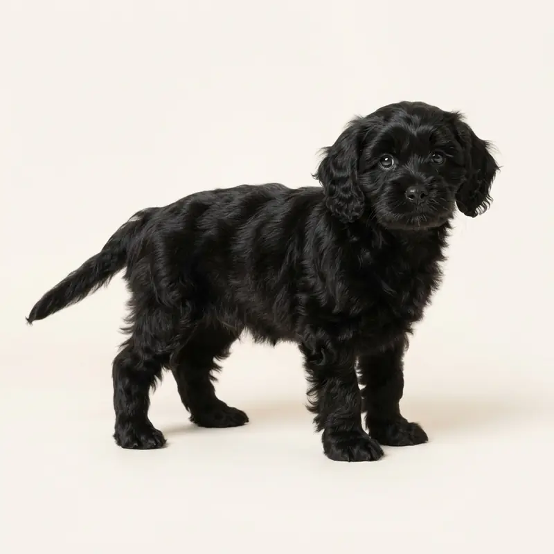 Cavachon puppy in 黑色