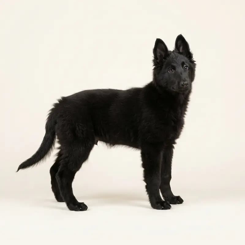 比利时牧羊犬 Welpe in 黑色