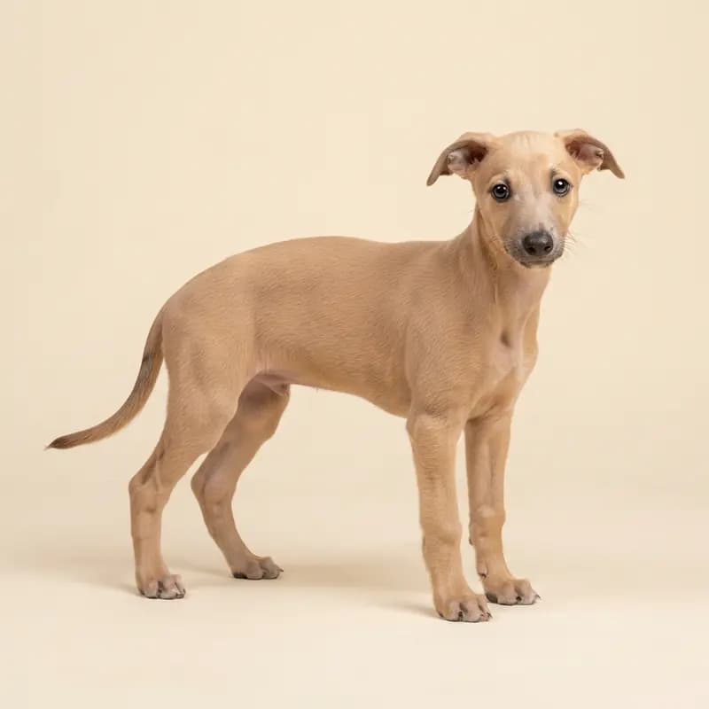 惠比特犬 Welpe in 浅黄褐色