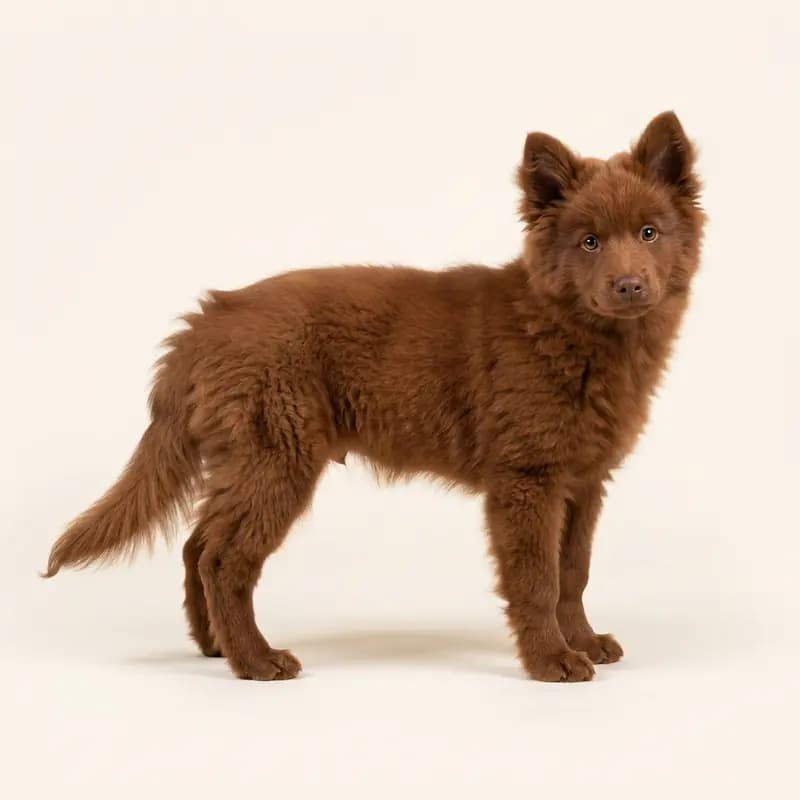 加拿大爱斯基摩犬 Welpe in 红色