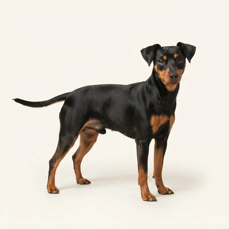 Adult Miniature Pinscher in Black and tan