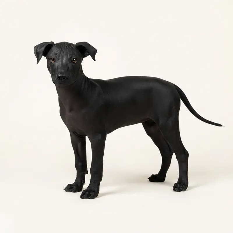 秘鲁无毛犬 Welpe in 黑色