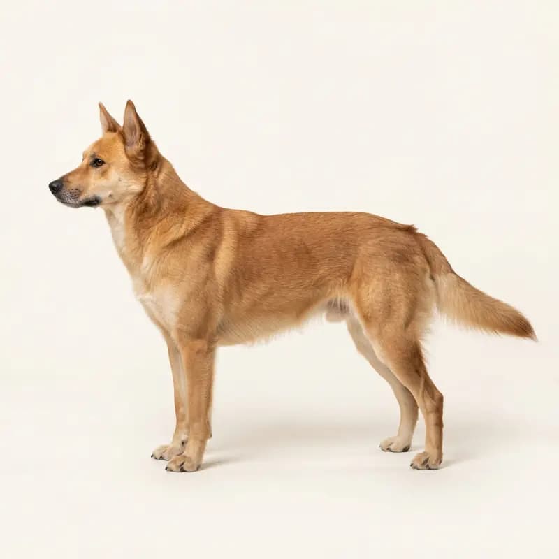 中长毛毛型的卡罗莱纳犬