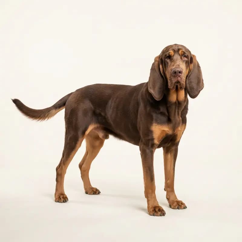 Volwassen Bloedhond in Bruin met tan