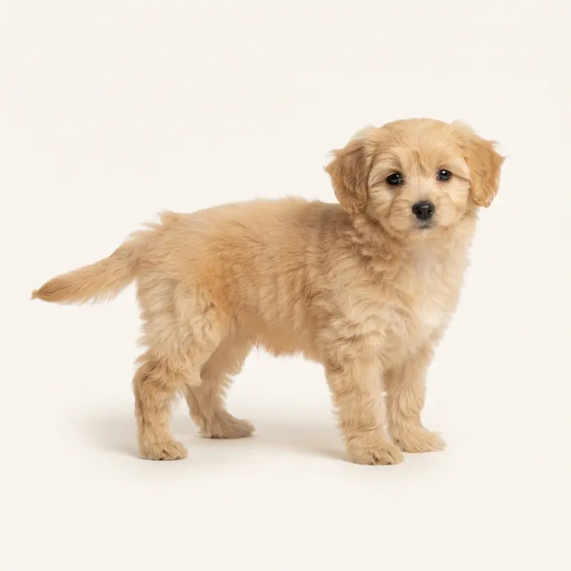 Pomapoo puppy in 浅黄褐色