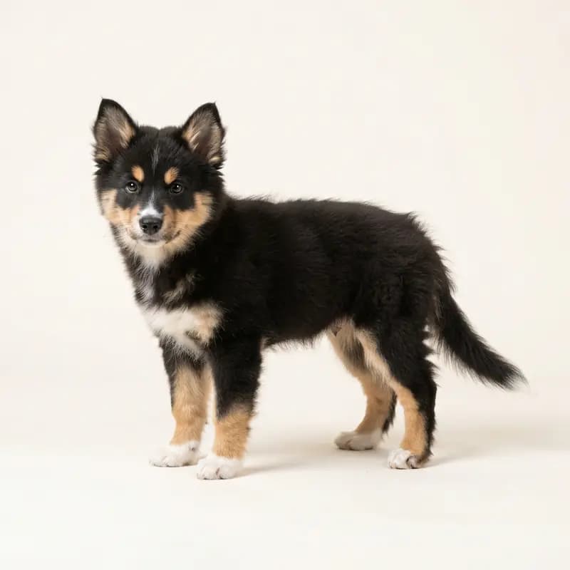 加拿大爱斯基摩犬 Welpe in 三色