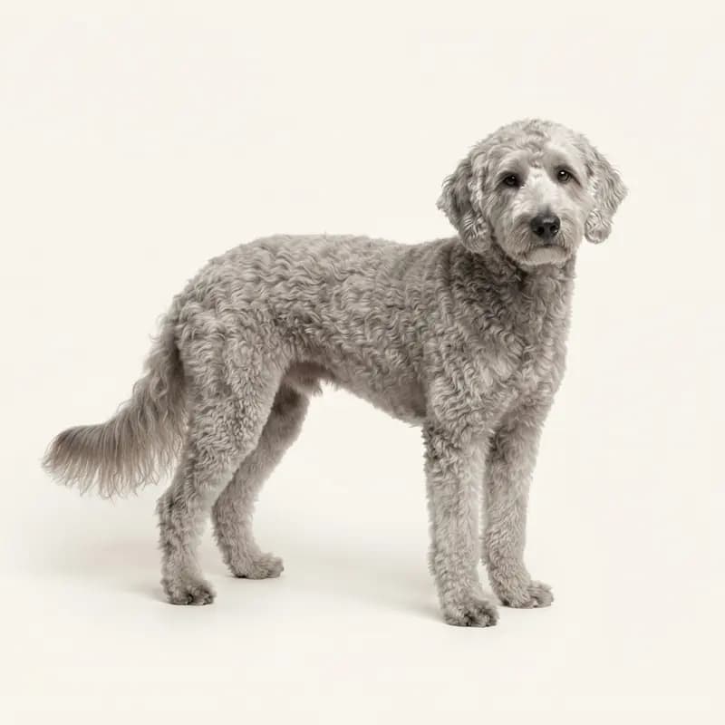 Labradoodle adulto in Argento