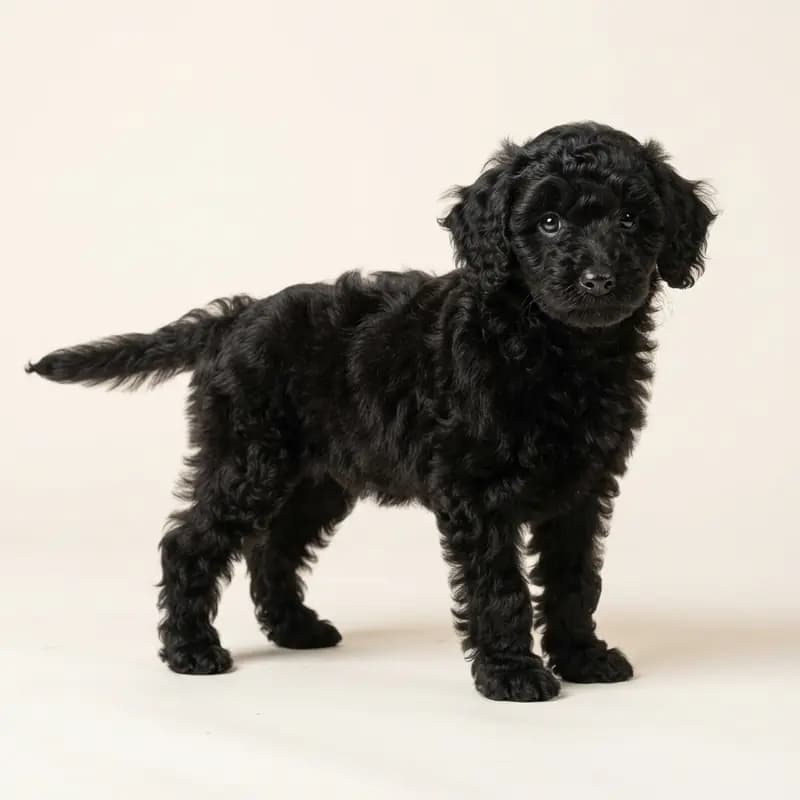 Pudel (Toy) Welpe in Schwarz