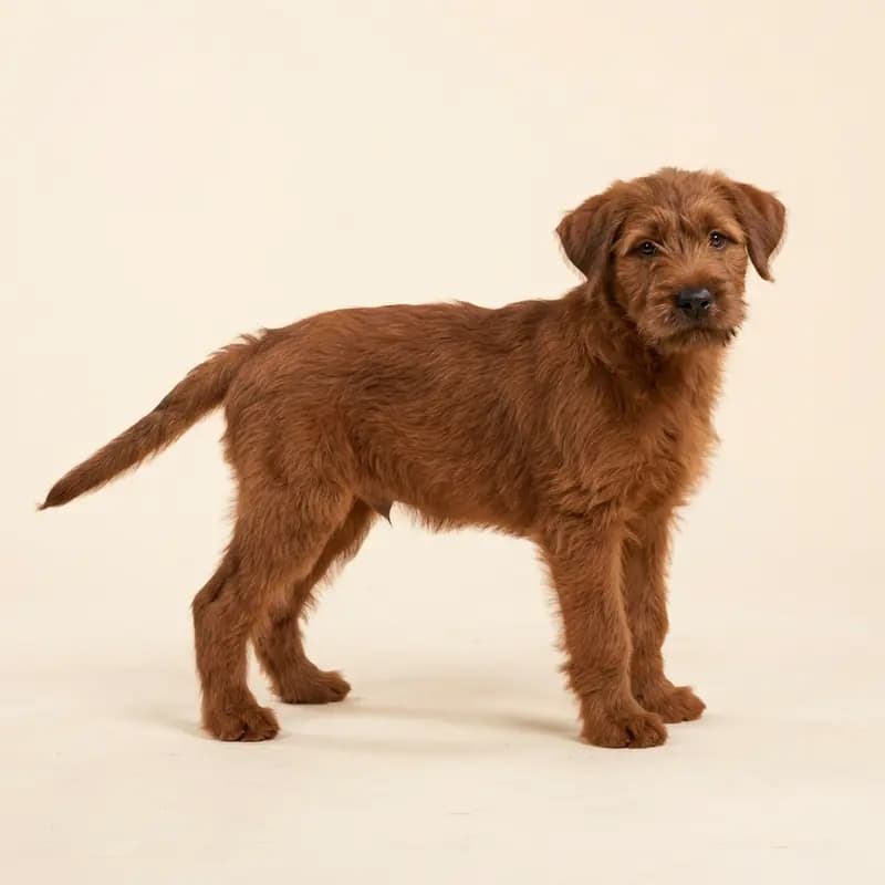 阿登牧羊犬 Welpe in 红色