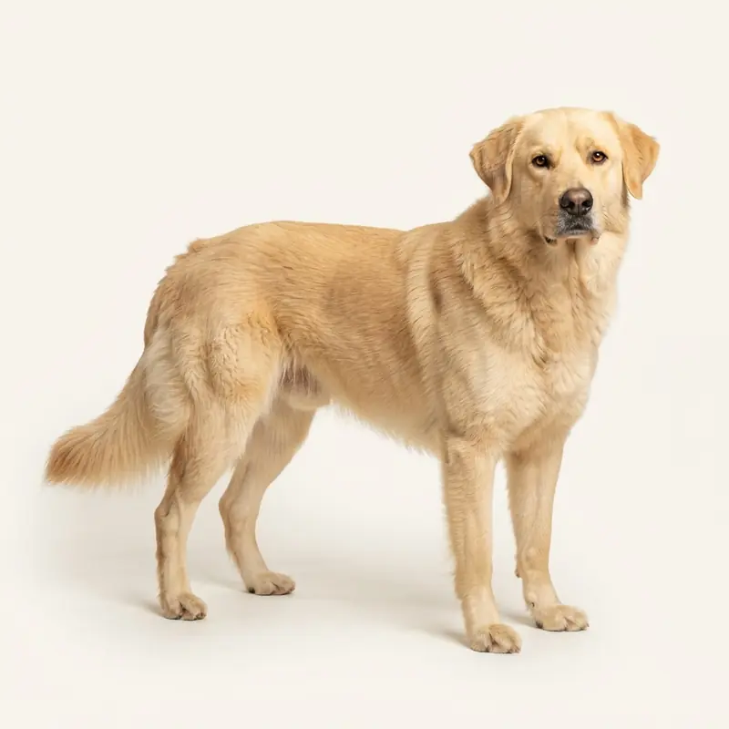 黄色的成年德国熊犬