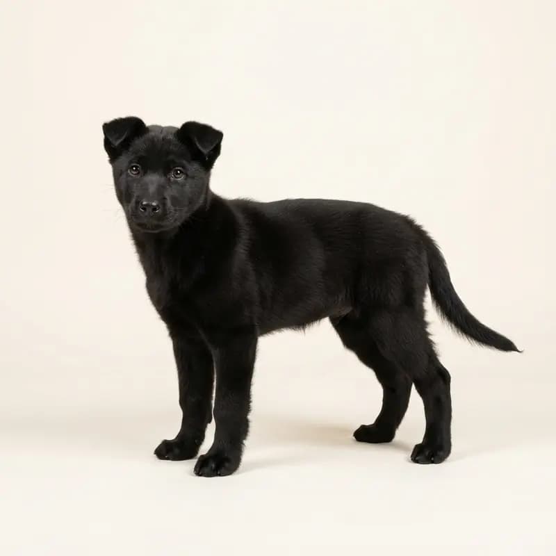 Perro Kintamani-Bali Welpe in Negro