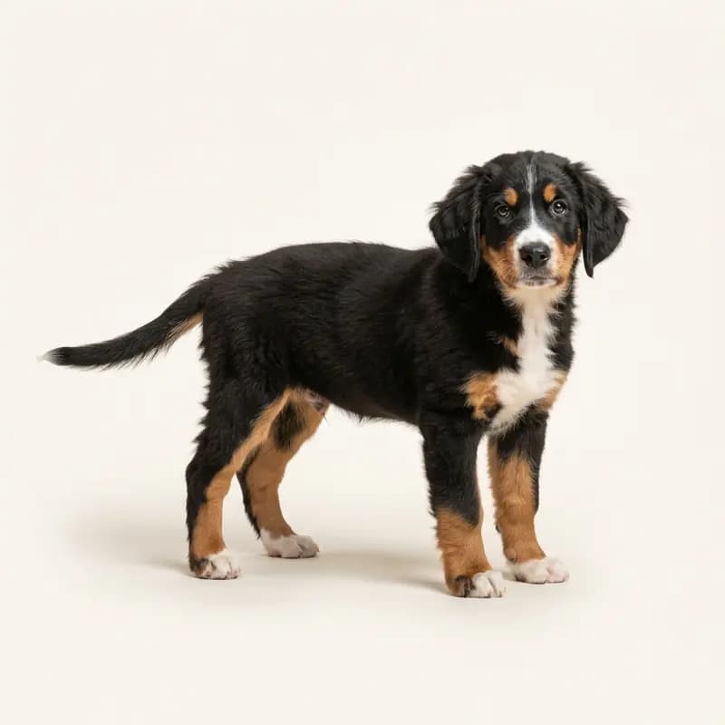 伯恩山猎犬 Welpe in 三色