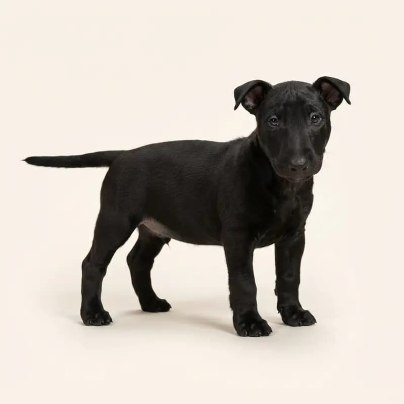 迷你斗牛犬 Welpe in 黑色