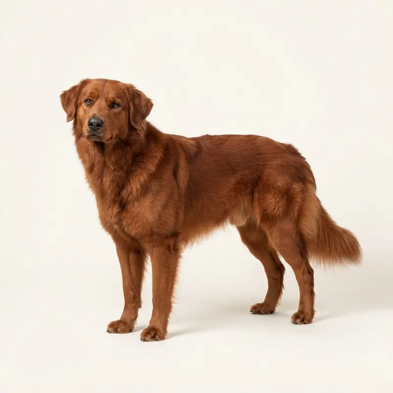 红色的成年德国熊犬