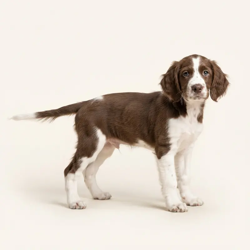 English Setter Welpe in Braun-Weiß