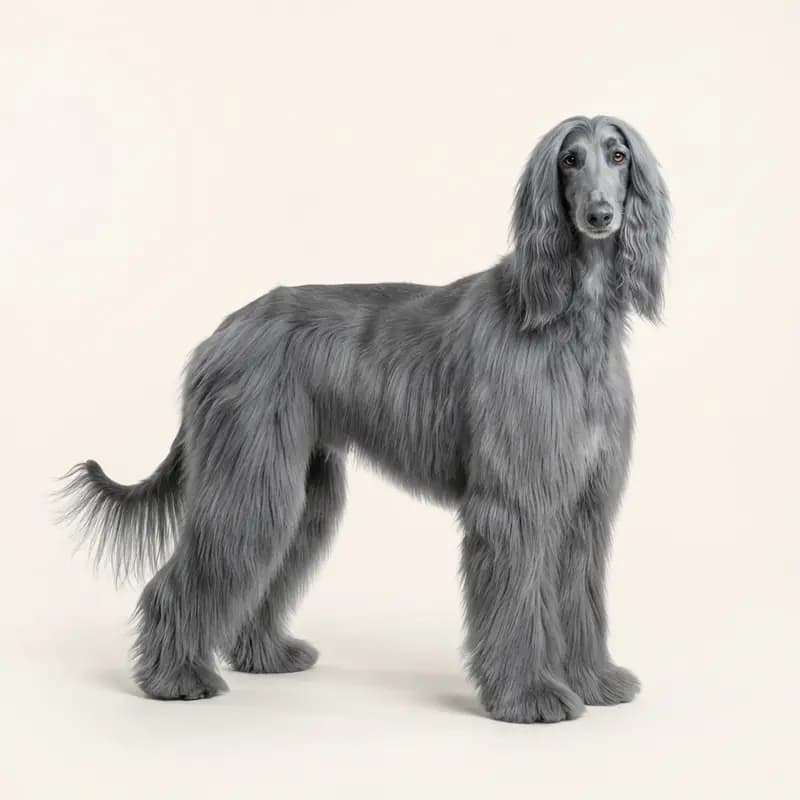 Afghanischer Windhund ausgewachsen, Blau