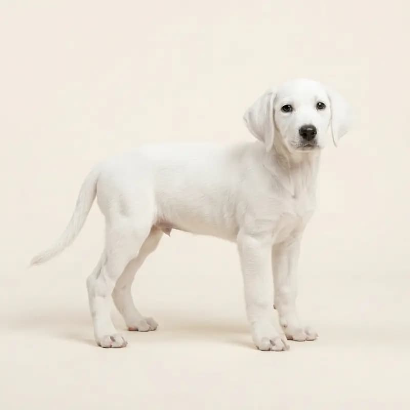 Chien courant d'Istrie à poil court Welpe in Blanc