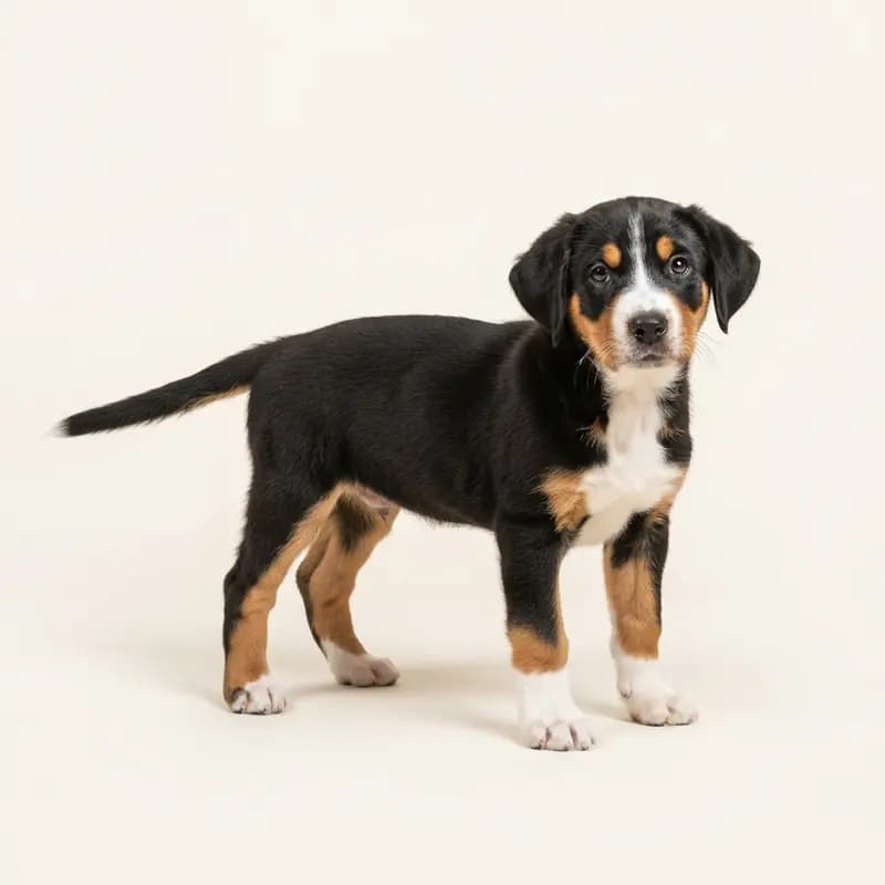 汉密尔顿猎犬 Welpe in 三色