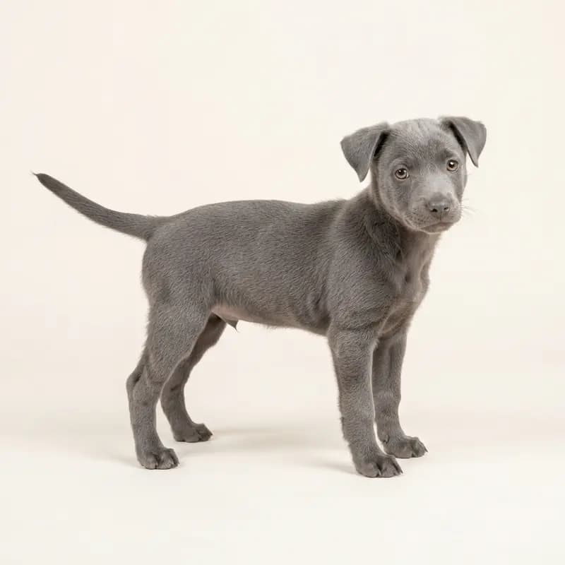 Rat Terrier Welpe in Blu
