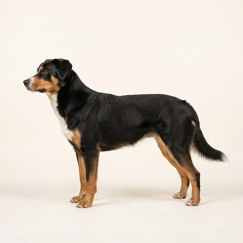 短毛毛型的阿尔卑斯牧羊犬