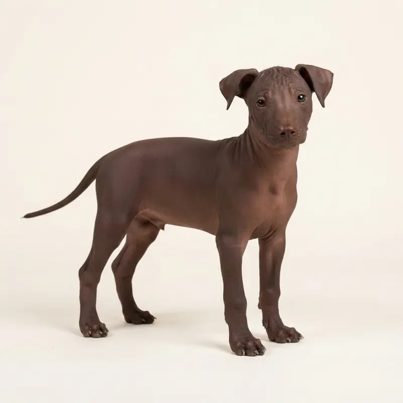 无毛墨西哥无毛犬 Welpe in 肝色