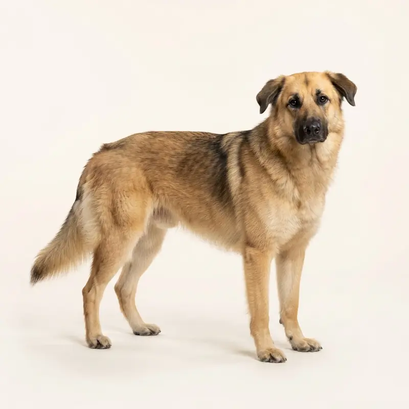 貂色的成年德国熊犬