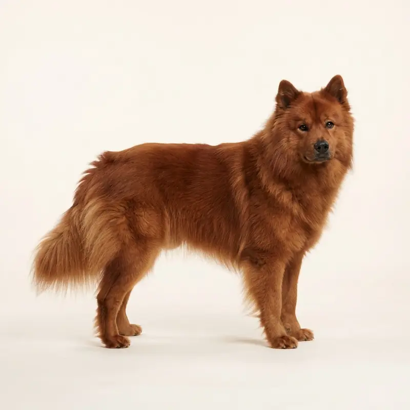 Adult Eurasier in Red