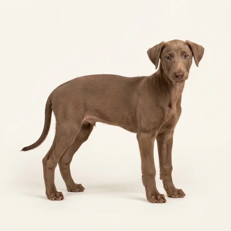 波兰灵缇犬 Welpe in 棕色