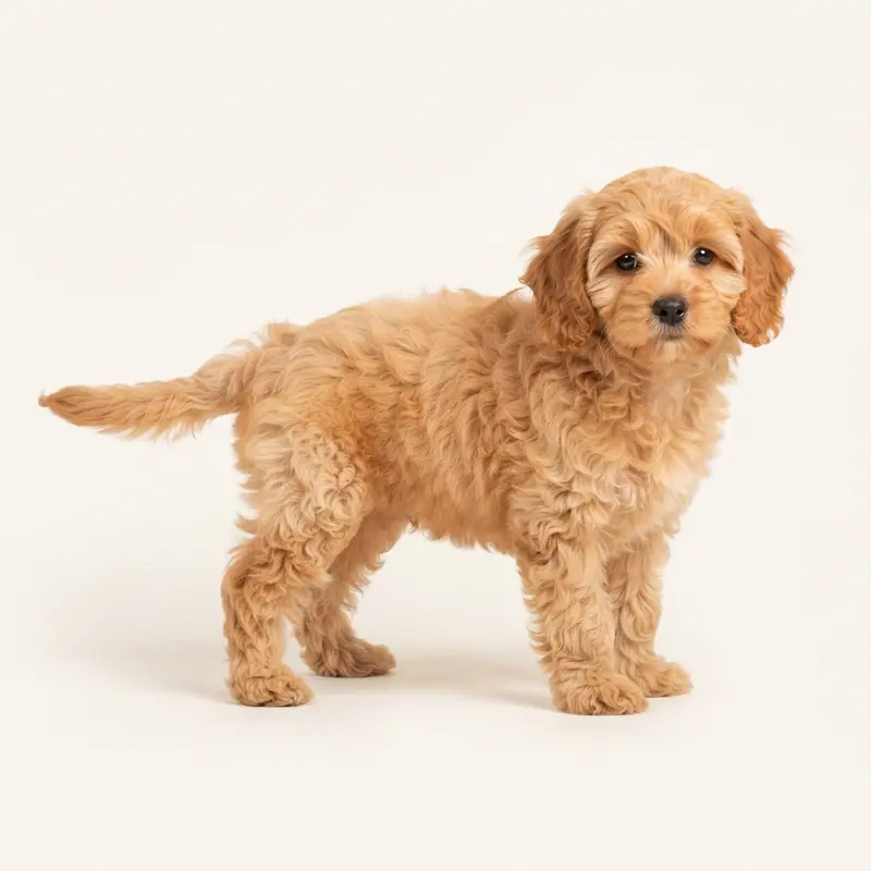 卡瓦普 puppy in 杏色