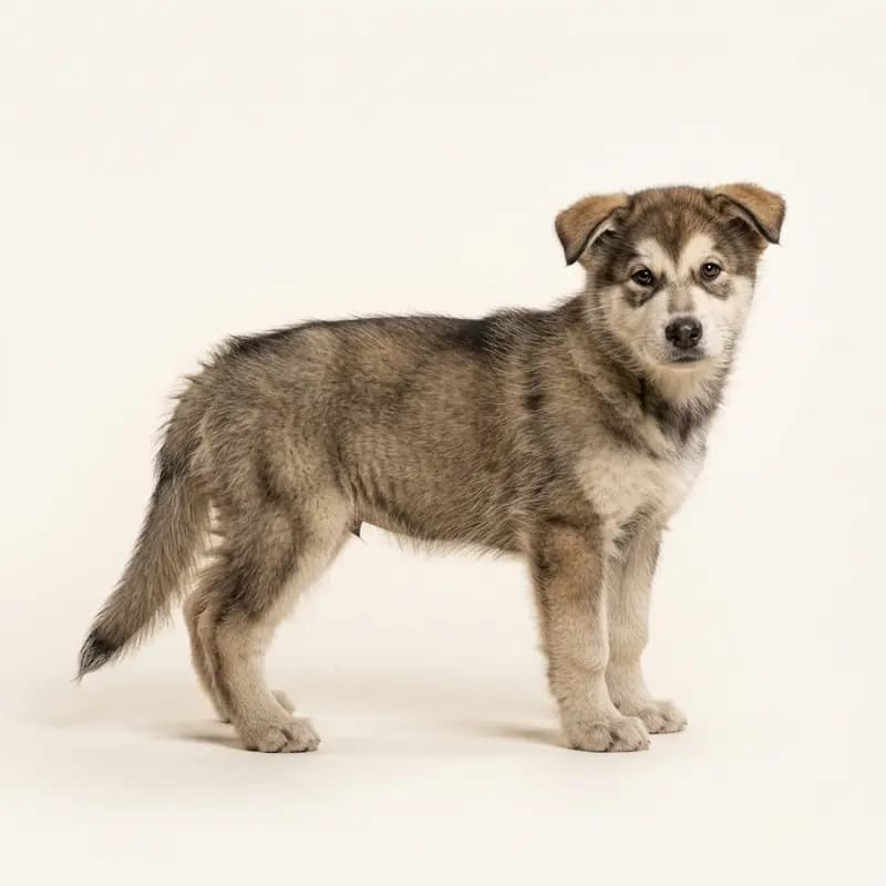 Alaskan Malamute Welpe in Wildfarben (Agouti)