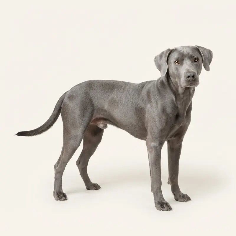 蓝色的成年卡塔豪拉豹犬