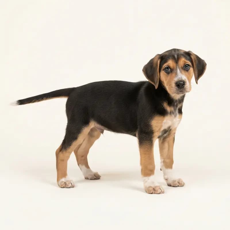 英国猎狐犬 Welpe in 双色