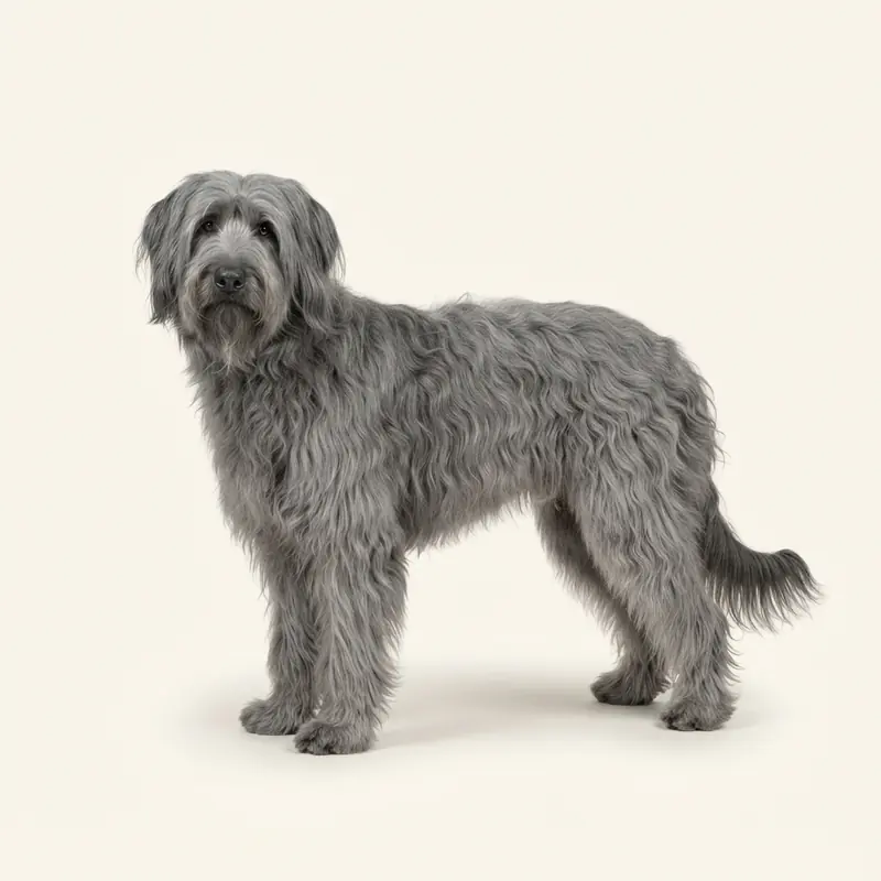 Volwassen Briard in Grijs
