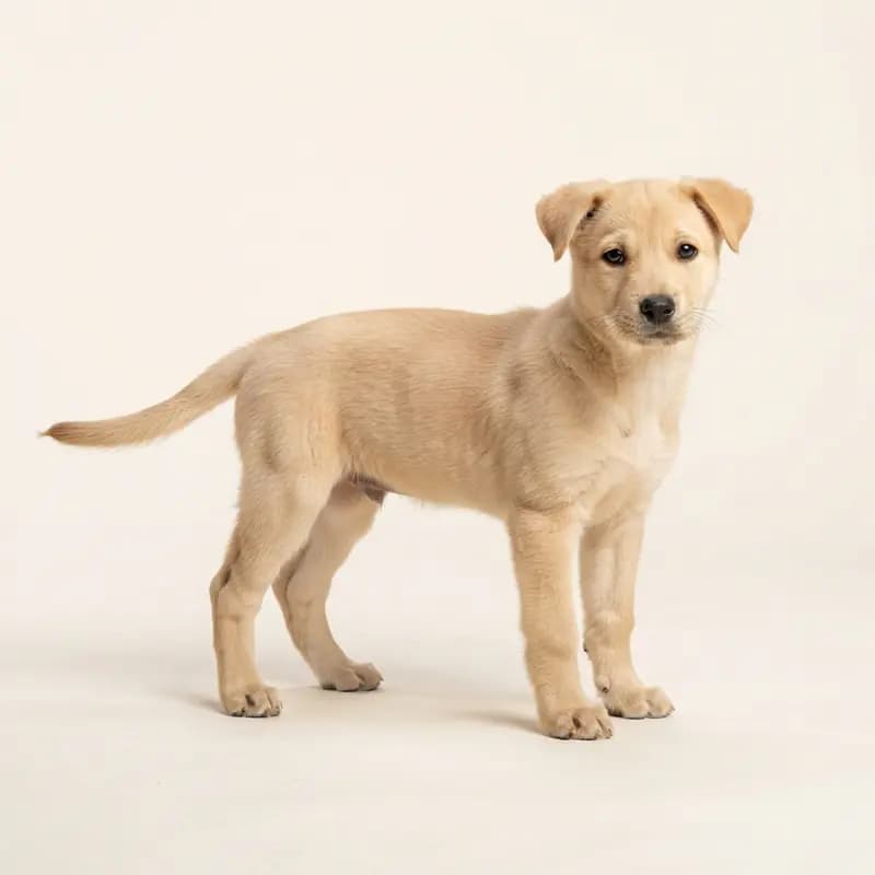 卡罗莱纳犬 Welpe in 麦色