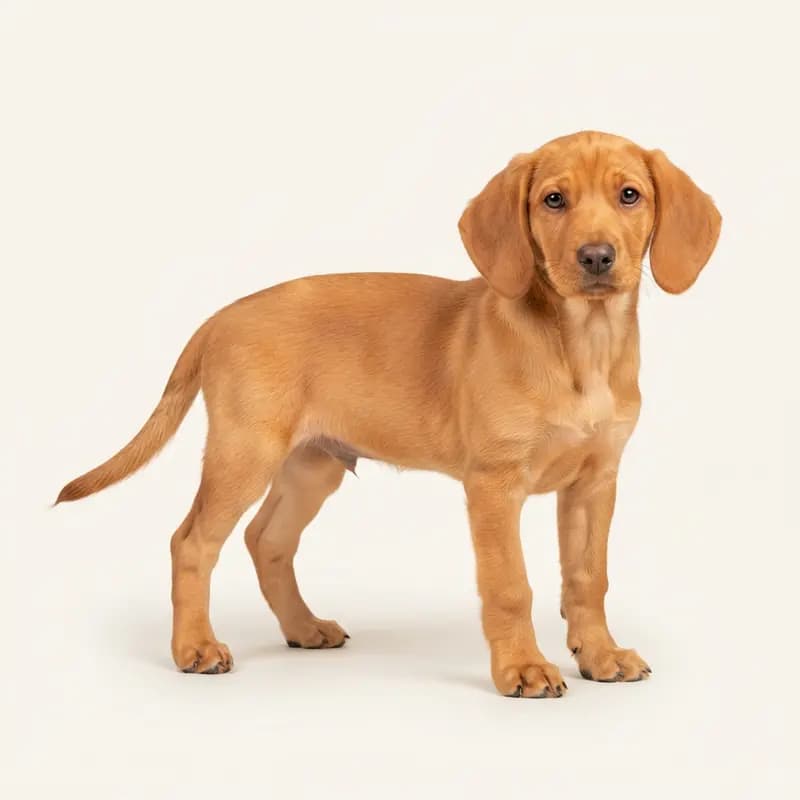 Small Schwyz Hound puppy in Orange