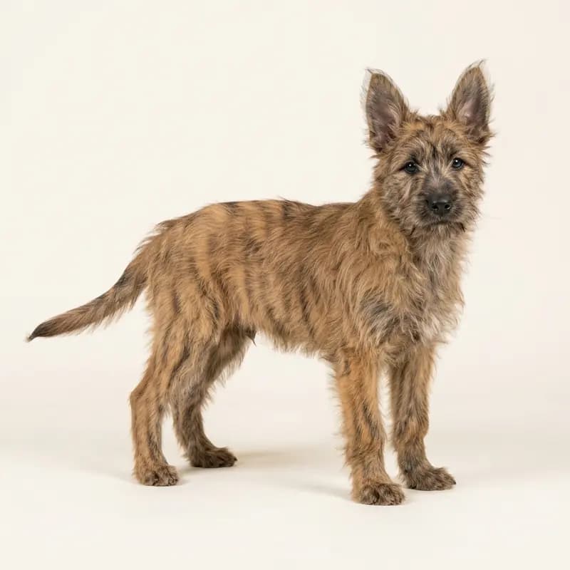 皮卡第牧羊犬 Welpe in 虎斑色