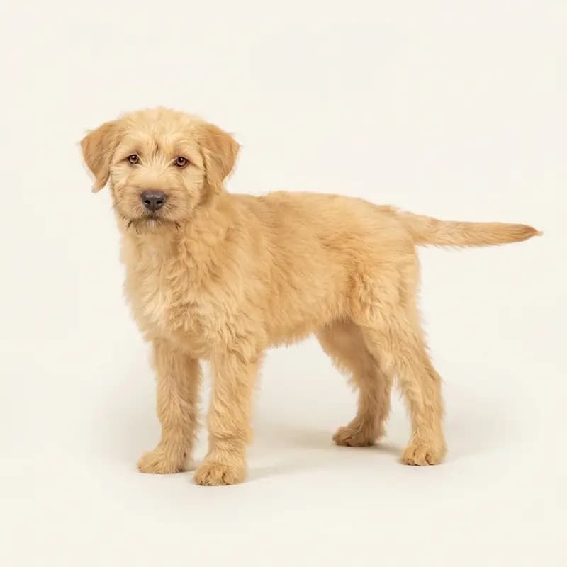 阿登牧羊犬 Welpe in 黄色