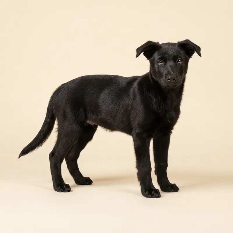 工作凯尔比犬 Welpe in 黑色