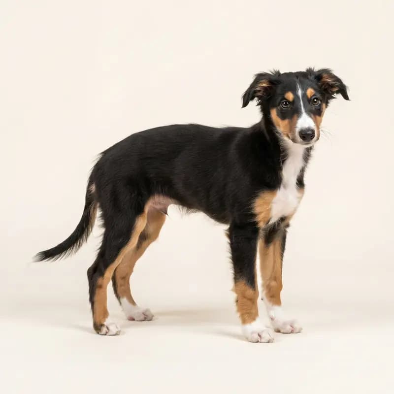 丝毛疾风犬 Welpe in 三色