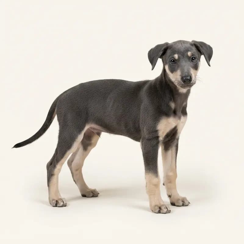 波兰灵缇犬 Welpe in 双色