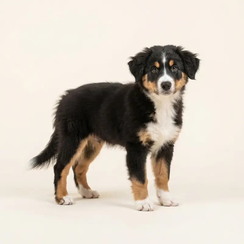 阿尔卑斯牧羊犬 Welpe in 三色