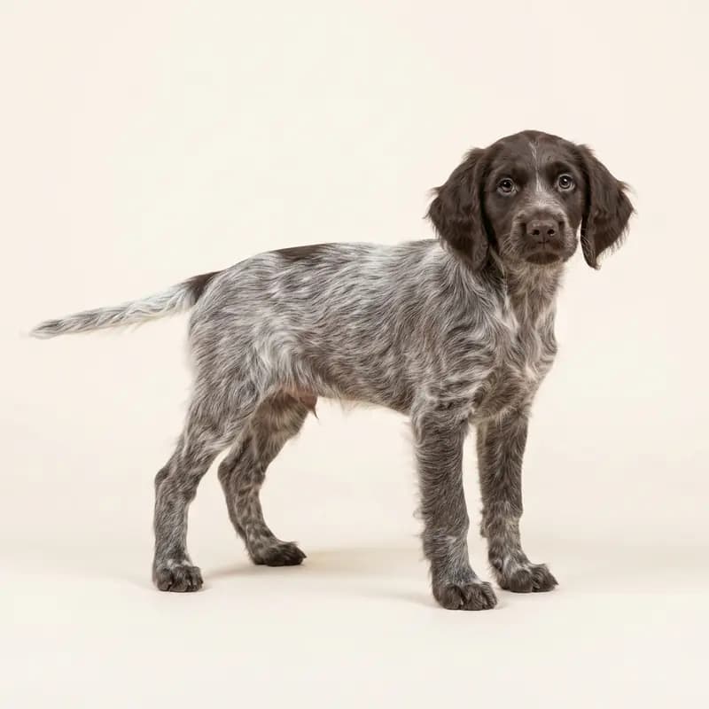 德国长毛指示犬 Welpe in 沙毛色