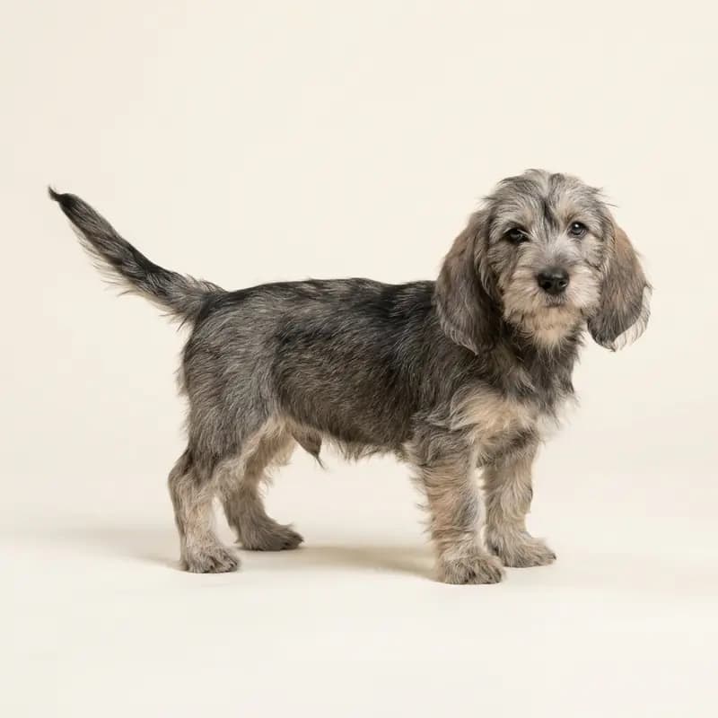 Pequeño Basset Grifón Vendeano Welpe in Grizzle